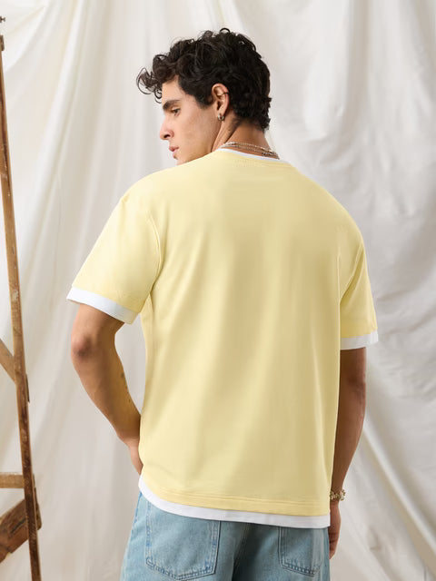Ringer Tshirt Flan Oversized T-Shirts