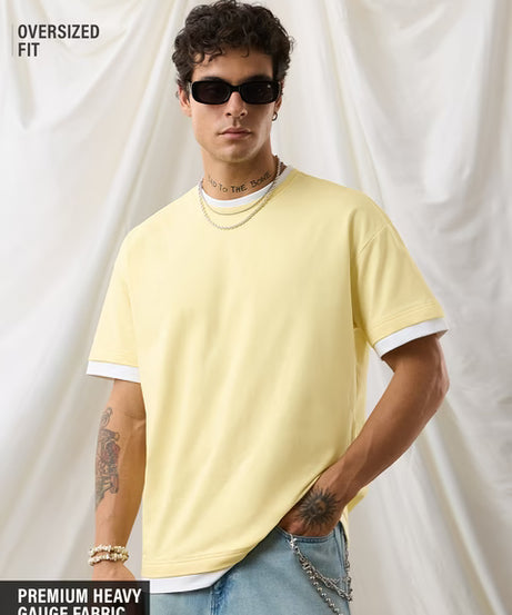 Ringer Tshirt Flan Oversized T-Shirts