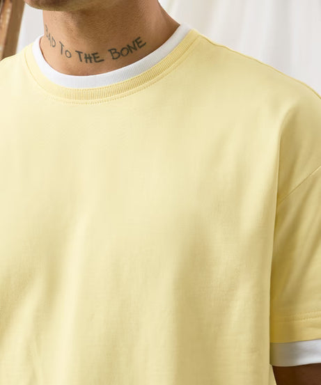 Ringer Tshirt Flan Oversized T-Shirts