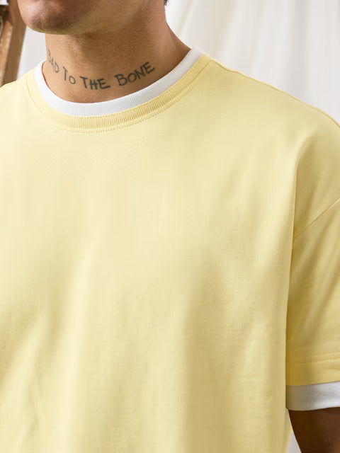 Ringer Tshirt Flan Oversized T-Shirts