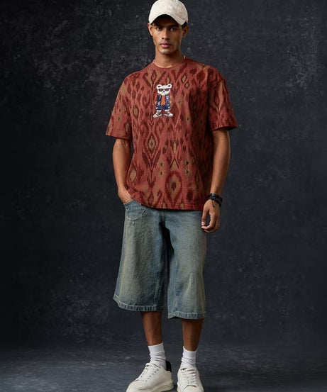 Indian Arts Sassy Teddy Oversized T-Shirts