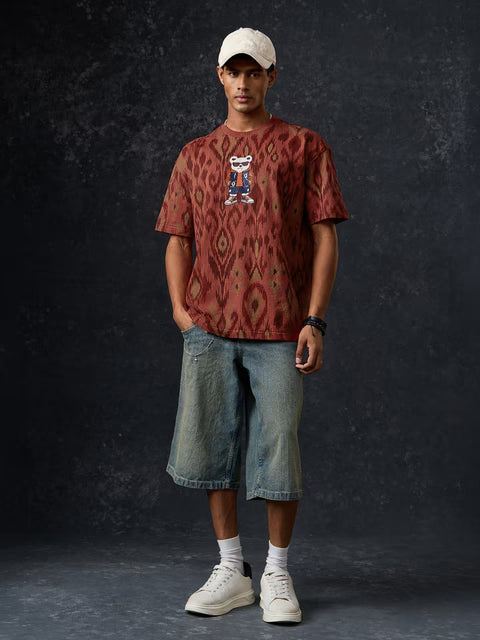 Indian Arts Sassy Teddy Oversized T-Shirts