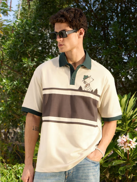 Peanuts Wander Away Oversized Polos