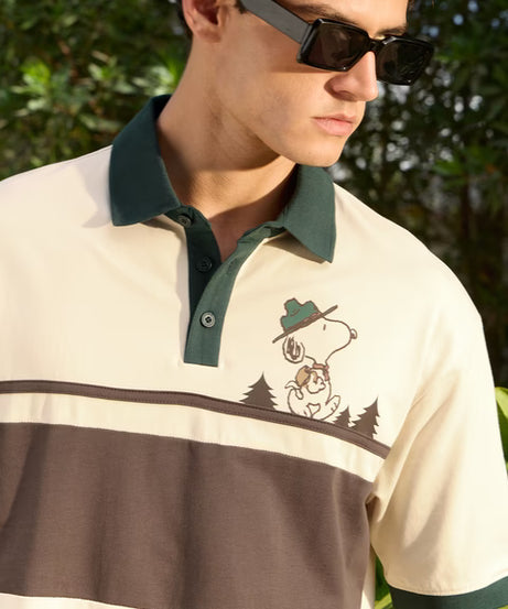 Peanuts Wander Away Oversized Polos