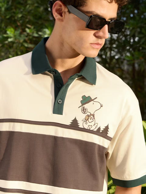 Peanuts Wander Away Oversized Polos