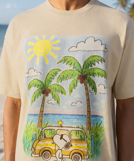 Peanuts Crayon Van Oversized T-Shirts