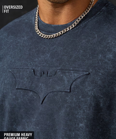 Batman Logo (Washed) Oversized T-Shirts