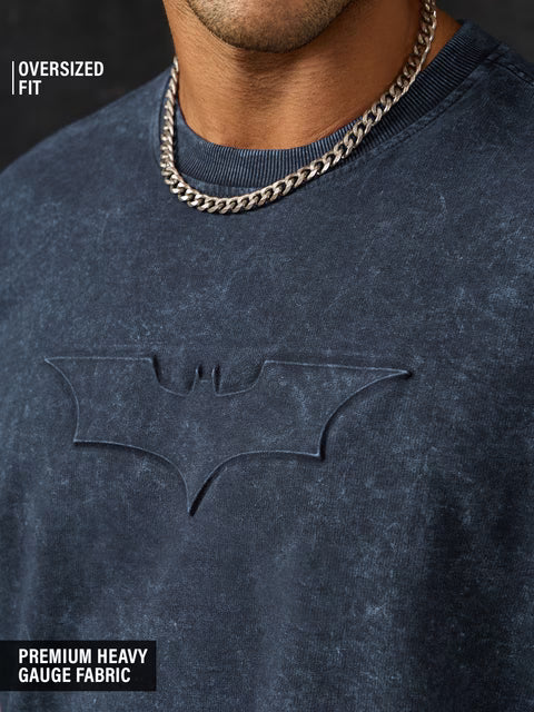 Batman Logo (Washed) Oversized T-Shirts