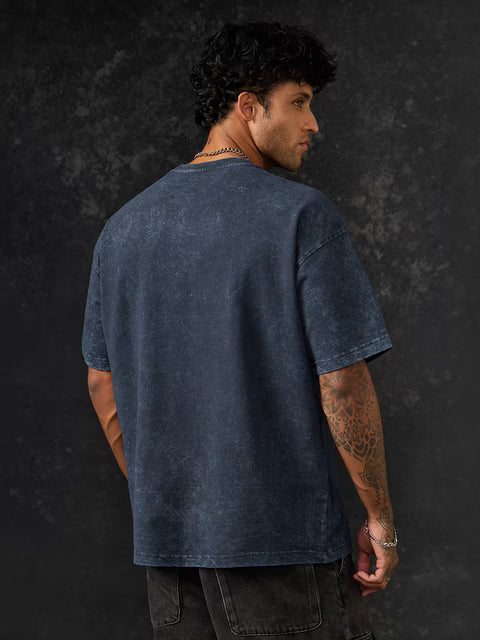 Batman Logo (Washed) Oversized T-Shirts