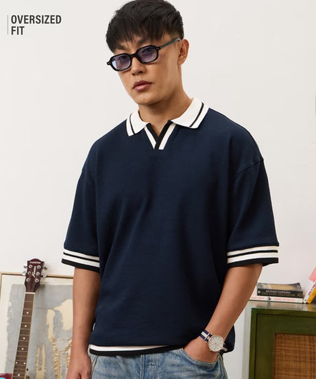 Oversized Polo Orion Blue Oversized Polos