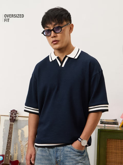 Oversized Polo Orion Blue Oversized Polos