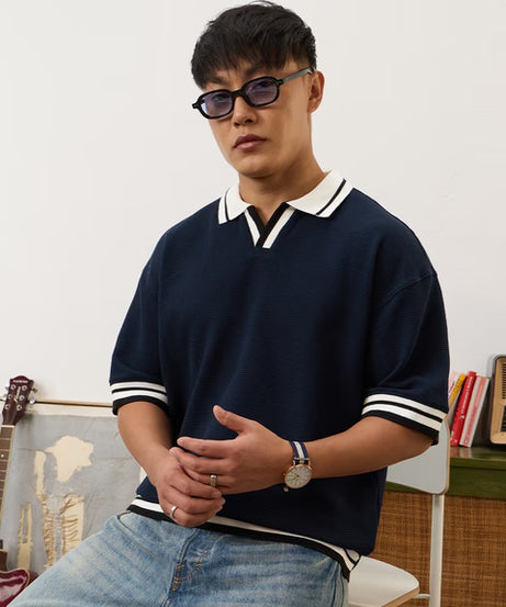 Oversized Polo Orion Blue Oversized Polos