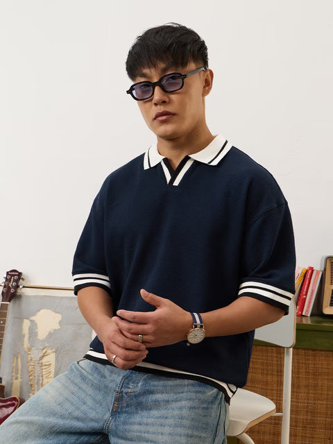 Oversized Polo Orion Blue Oversized Polos