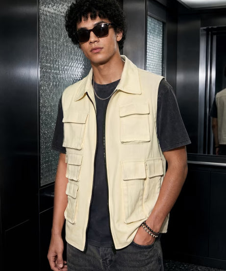Utility Vest Latte Easy Fit Vests