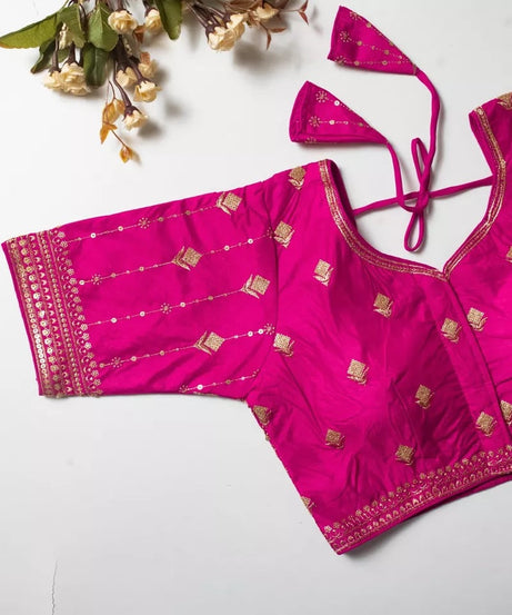 Vibrant Silk Blouse For Women's