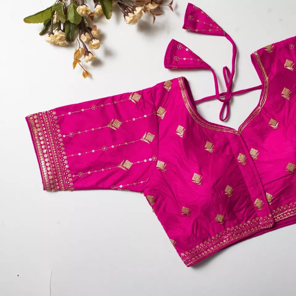 Vibrant Silk Blouse For Women's