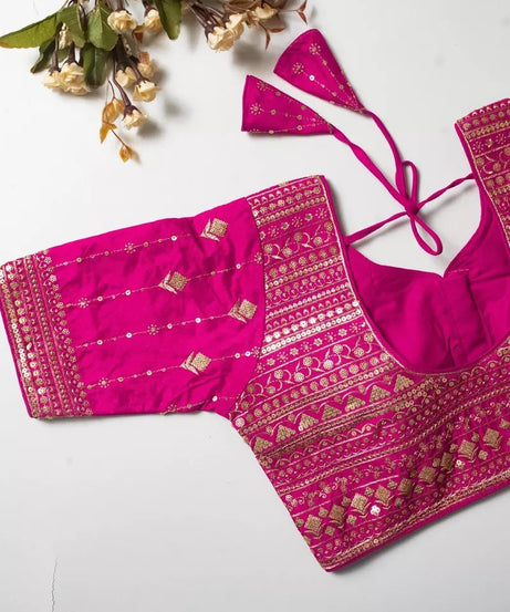 Vibrant Silk Blouse For Women's