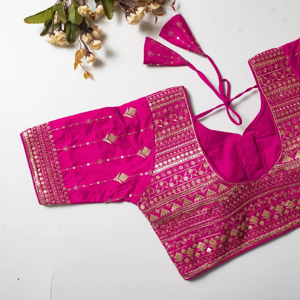 Vibrant Silk Blouse For Women's