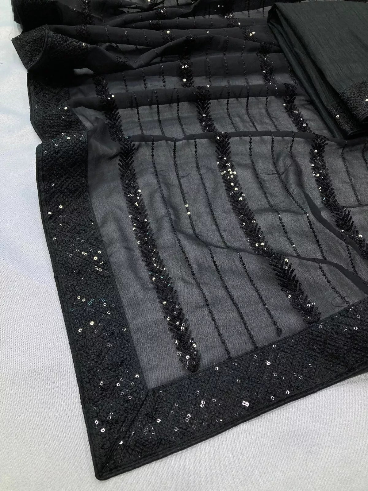 New Indian Georgette Saree,Indian Wedding Claasic Sari