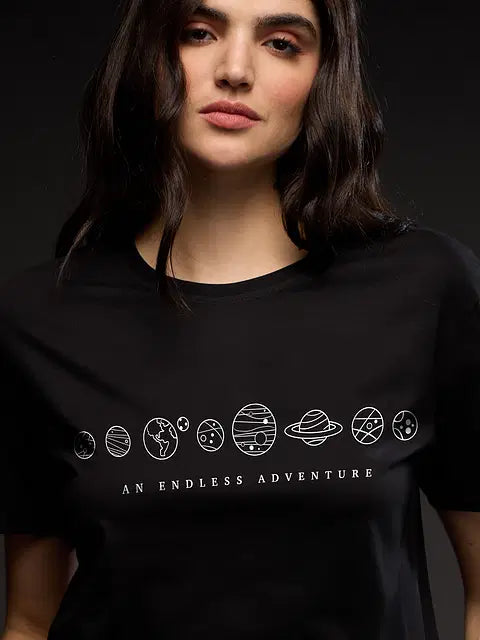 ISRO An Endless Adventure Women T-Shirts