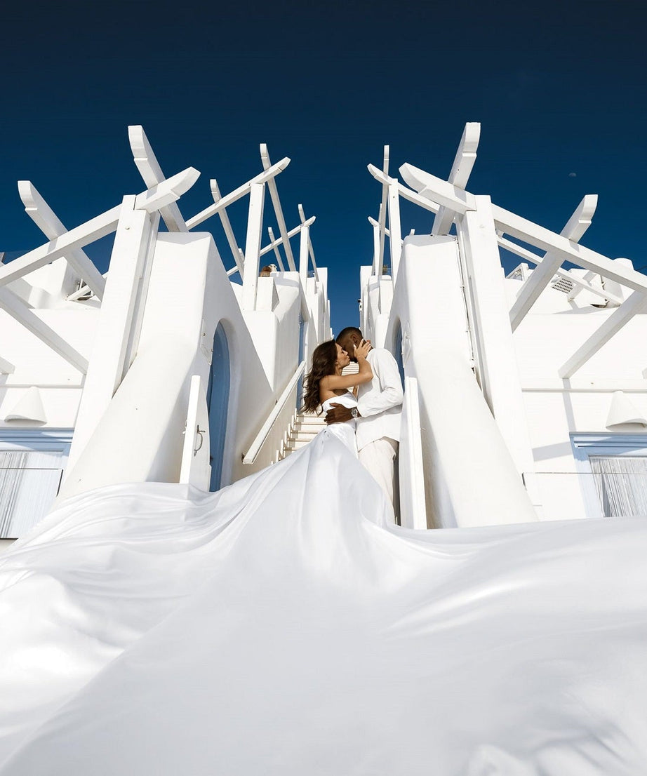 Santorini Flying Photoshoot Dress | Long Flying Dress