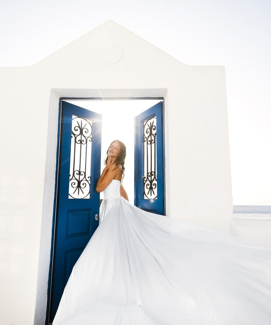 Santorini Flying Photoshoot Dress | Long Flying Dress