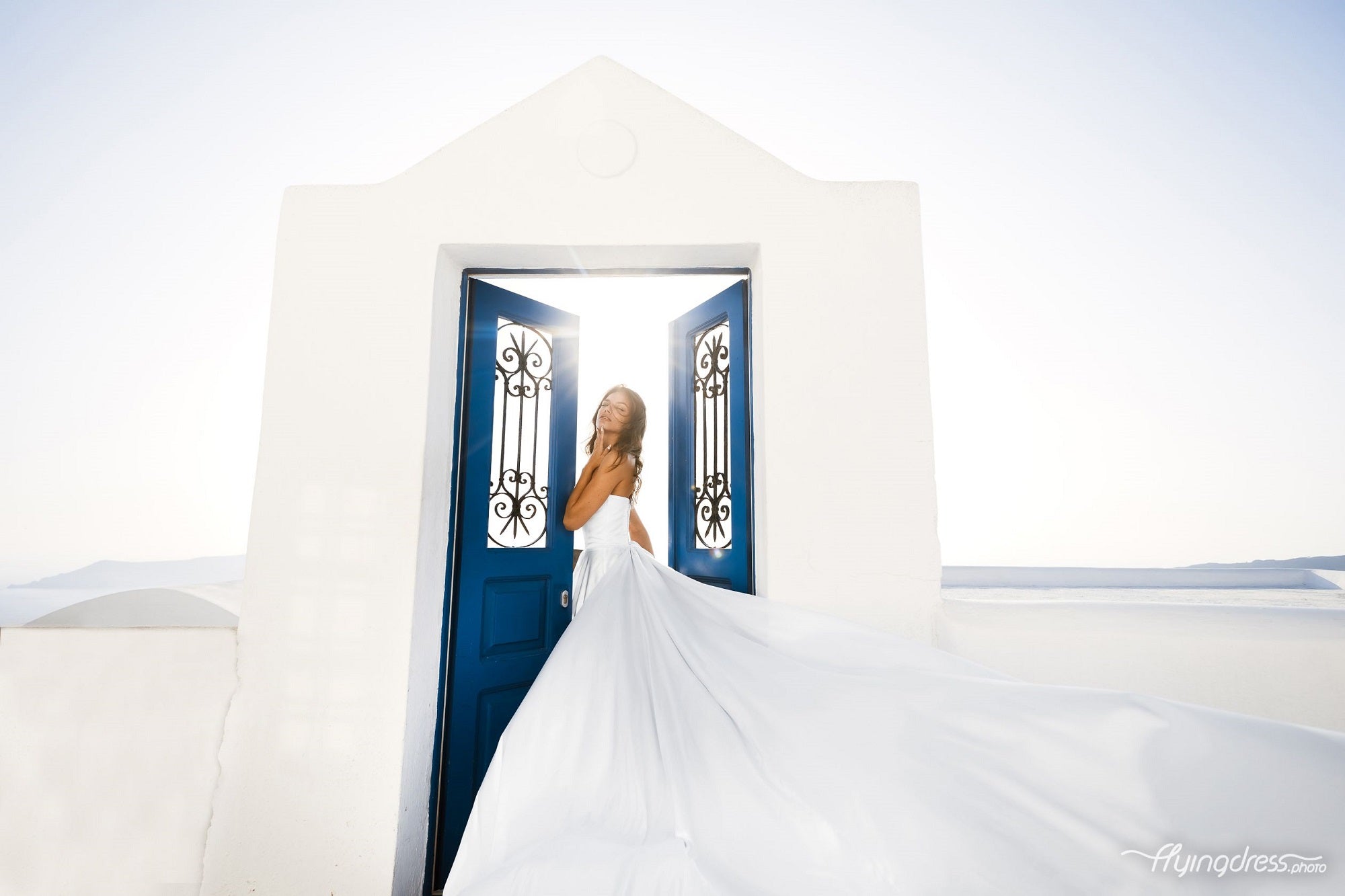 Santorini Flying Photoshoot Dress | Long Flying Dress