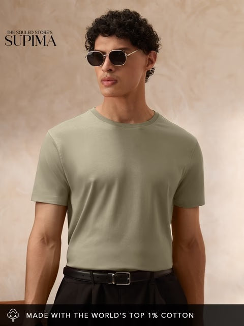 Supima Dune Biege Supima T-Shirts