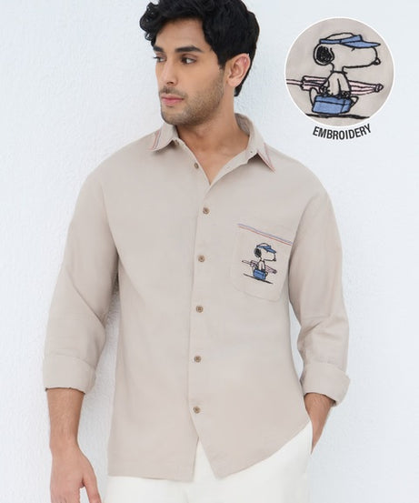 Peanuts The Good Life Cotton Linen Shirts