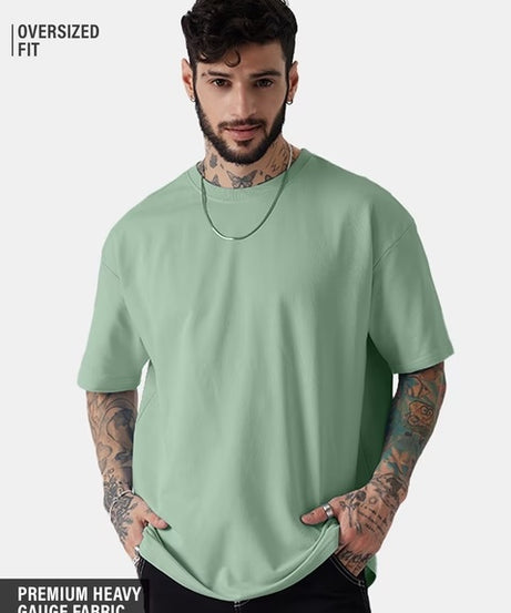 Jade Green Oversized T-Shirts