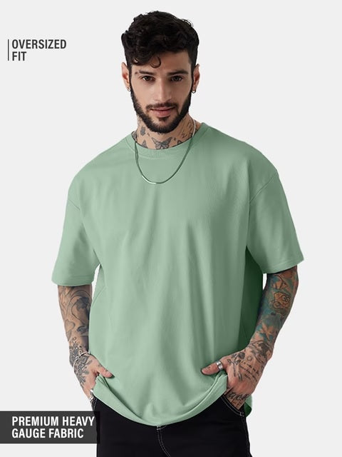 Jade Green Oversized T-Shirts