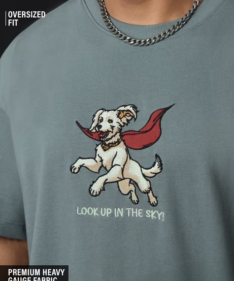 Superman Krypto The Superdog Oversized T-Shirts