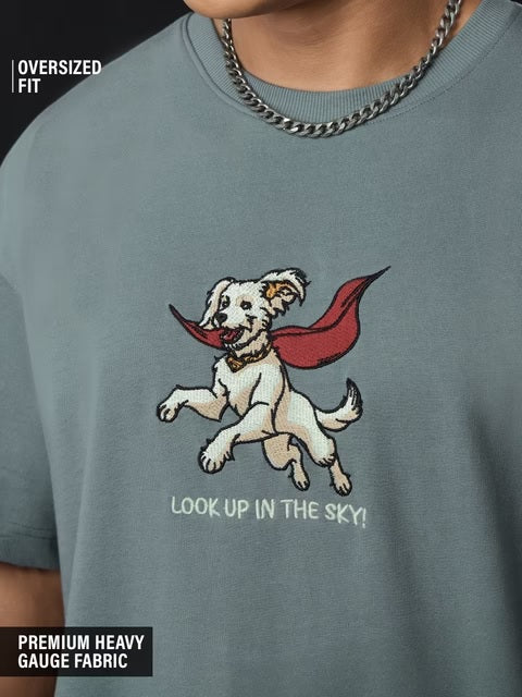 Superman Krypto The Superdog Oversized T-Shirts