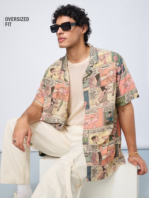 Pink Panther Comics Oversized Shirts