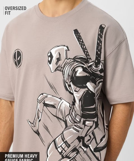 Deadpool Run Oversized T-Shirts