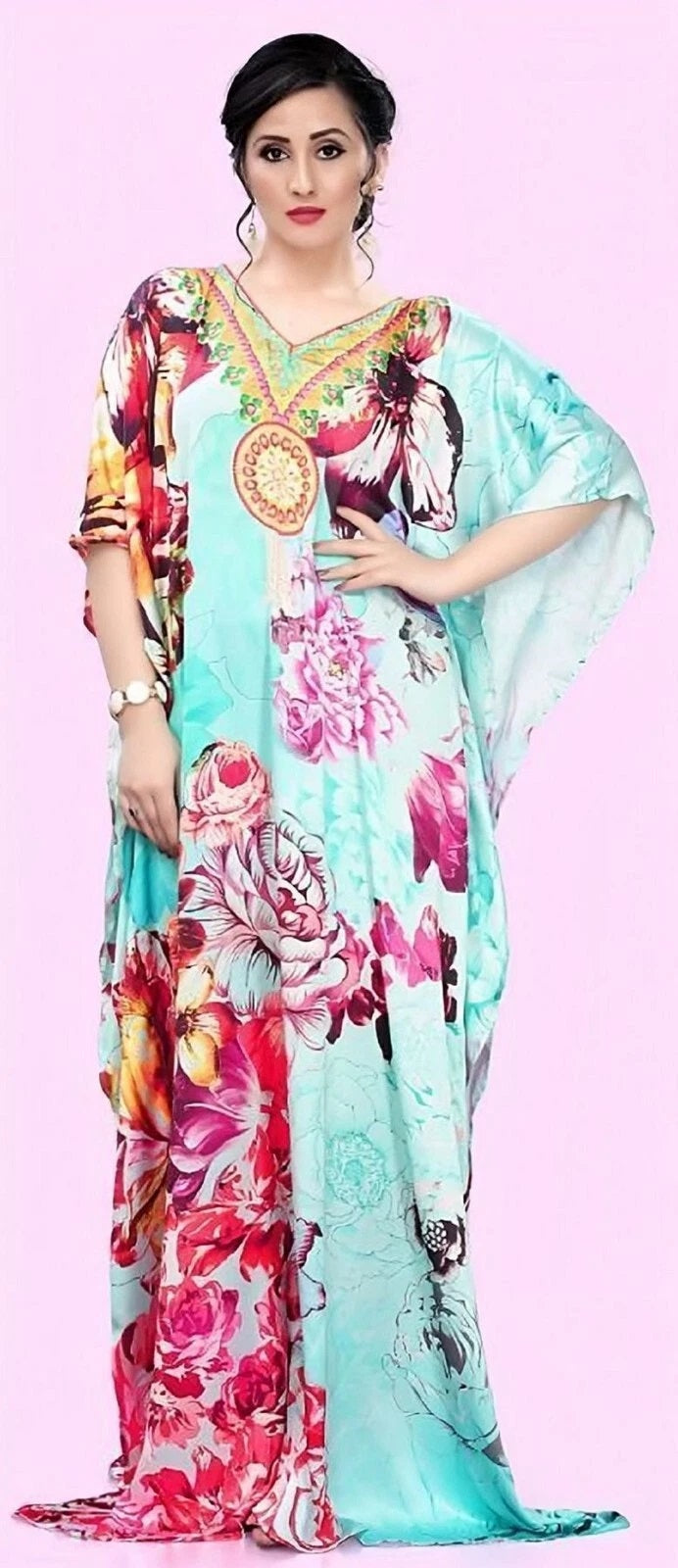 Free size Kaftan dress for Women Beach Dress Lightweight Loungewear