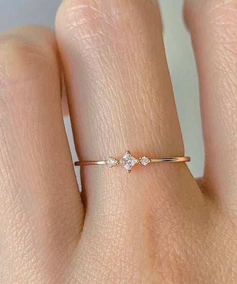 Koi Dainty Ring Sterling Silver Rings For Women