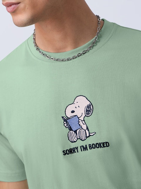 Peanuts I'm Booked Men Relaxed Fit T-Shirts