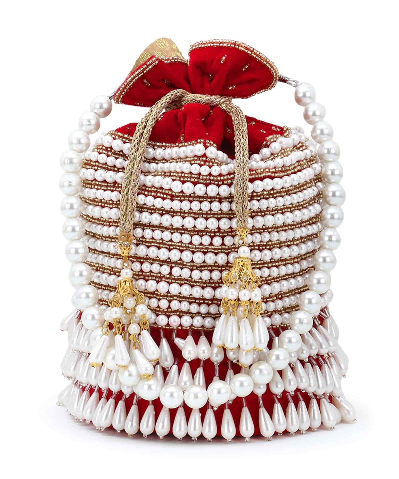 Glitz Velvet Beaded Potli Bag