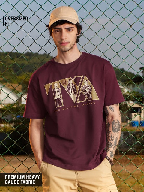 Loki Time Variance Authority Oversized T-Shirts