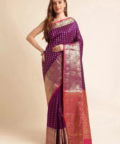 Banarasi Silk Saree With Blouse