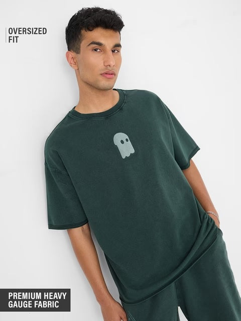 Mr. Souls Green Oversized T-Shirts