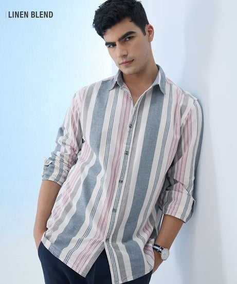 Marine Cotton Linen Shirts