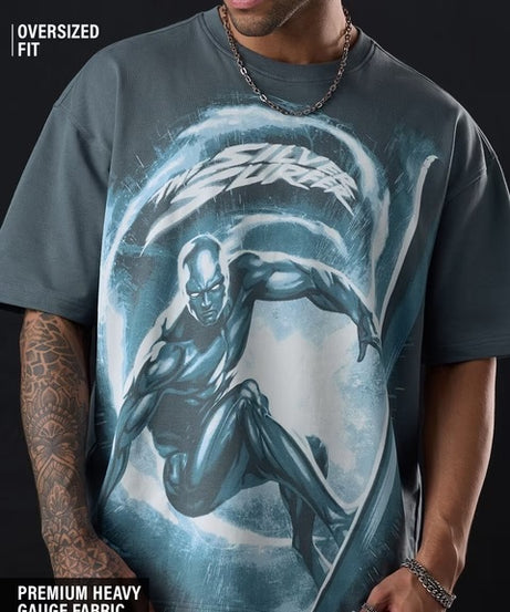 Fantastic Four Silver Surfer Oversized T-Shirts