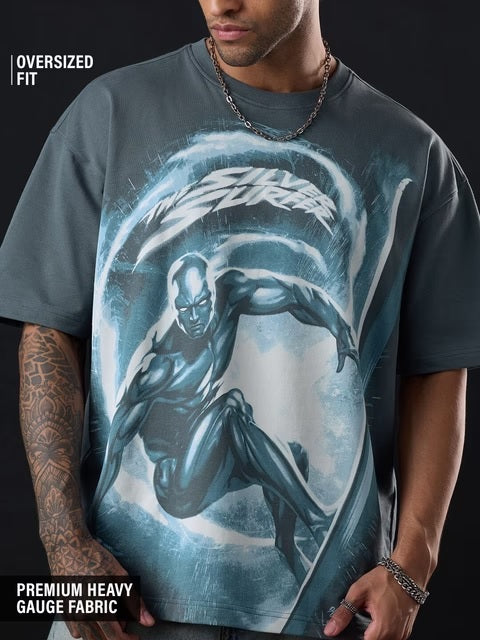 Fantastic Four Silver Surfer Oversized T-Shirts