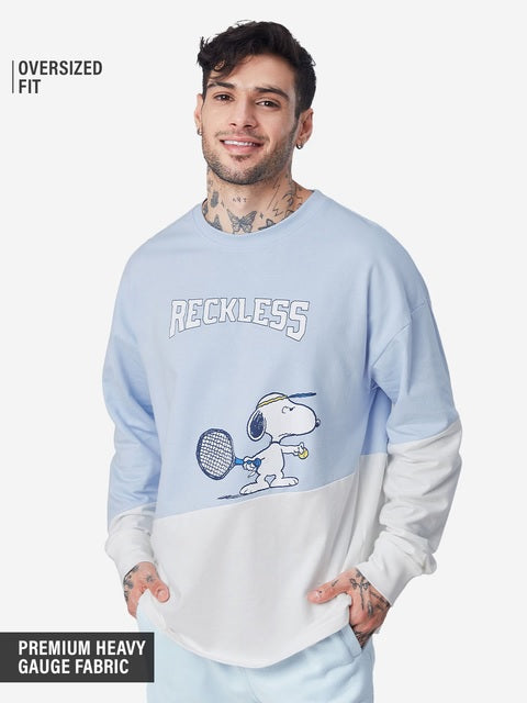 Peanuts Reckless Oversized Full Sleeve T-Shirts