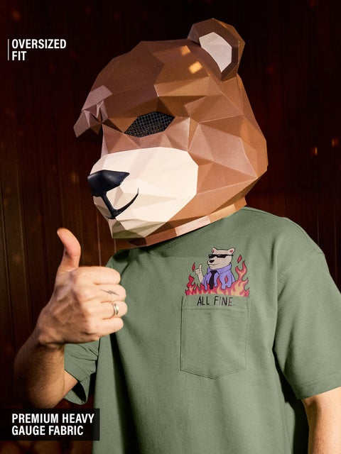 Ted The Stoner All Fine Oversized T-Shirts