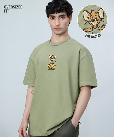 Tom & Jerry Ottoman Inner Peace Oversized T-Shirts