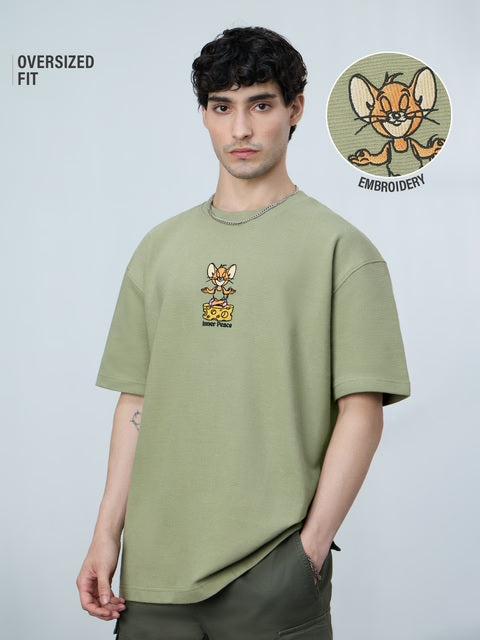 Tom & Jerry Ottoman Inner Peace Oversized T-Shirts
