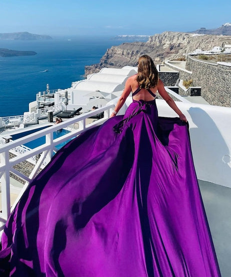 Santorini Flying Dress Long Flying Dress For Photoshoot